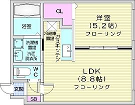 ブランノワールレサンテ514  ｜ 北海道札幌市中央区南五条西14丁目（賃貸マンション1LDK・2階・31.32㎡） その2