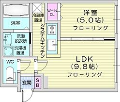 ノーチェ  ｜ 北海道札幌市中央区北五条西28丁目（賃貸マンション1LDK・4階・35.65㎡） その2