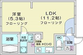 M-STAGE北9条  ｜ 北海道札幌市東区北九条東1丁目（賃貸マンション1LDK・4階・34.76㎡） その2