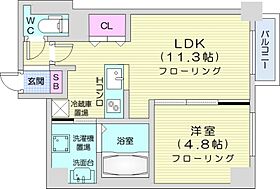 F012KOTONI  ｜ 北海道札幌市西区琴似一条2丁目（賃貸マンション1LDK・2階・40.09㎡） その2
