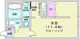 パナシェ宮の森  ｜ 北海道札幌市中央区宮の森一条4丁目（賃貸マンション1R・2階・31.78㎡） その2