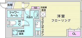 北海道札幌市北区北二十二条西2丁目（賃貸マンション1R・3階・23.00㎡） その2