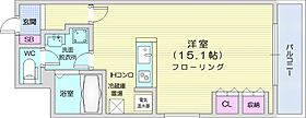 ハイパール桑園  ｜ 北海道札幌市中央区北七条西20丁目2-1（賃貸マンション1R・10階・38.28㎡） その2