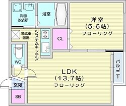 HS312  ｜ 北海道札幌市豊平区平岸三条12丁目（賃貸マンション1LDK・1階・34.55㎡） その2