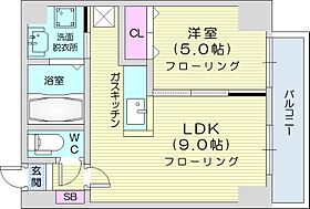 KレジデンスN23  ｜ 北海道札幌市北区北二十三条西4丁目（賃貸マンション1LDK・6階・31.92㎡） その2