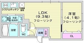 北海道札幌市北区北三十条西4丁目（賃貸マンション1LDK・4階・30.67㎡） その2