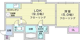 グランドソレーユ  ｜ 北海道札幌市北区太平五条3丁目（賃貸アパート1LDK・3階・31.87㎡） その2