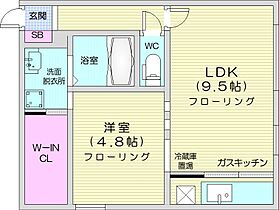 Oak行啓  ｜ 北海道札幌市中央区南十四条西7丁目（賃貸マンション1LDK・3階・37.52㎡） その2