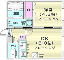 ルーチェ  ｜ 北海道札幌市中央区南四条西14丁目（賃貸アパート1DK・4階・26.92㎡） その2