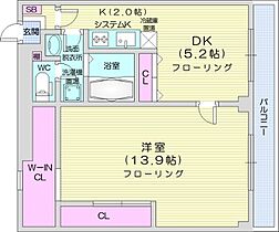 北海道札幌市北区北三十三条西3丁目（賃貸マンション1LDK・3階・44.48㎡） その2