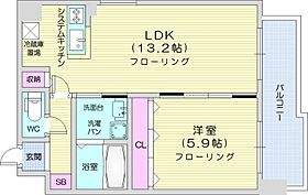 グランヴィル  ｜ 北海道札幌市北区北二十三条西5丁目（賃貸マンション1LDK・6階・42.30㎡） その2