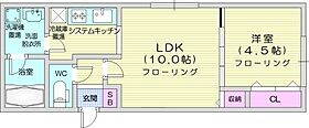 北海道札幌市北区麻生町1丁目（賃貸マンション1LDK・2階・34.34㎡） その2