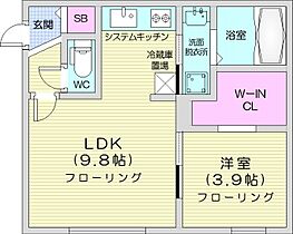 ArrowsVII  ｜ 北海道札幌市豊平区月寒東一条2丁目（賃貸マンション1LDK・3階・34.83㎡） その2