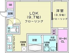 ArrowsVII  ｜ 北海道札幌市豊平区月寒東一条2丁目（賃貸マンション1LDK・1階・34.83㎡） その2