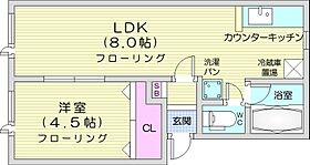 北海道石狩郡当別町北栄町（賃貸アパート1LDK・1階・28.87㎡） その2