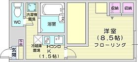 北海道札幌市北区北三十九条西3丁目（賃貸アパート1K・2階・23.18㎡） その2