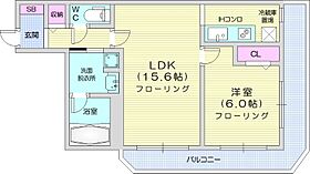 PRIMEURBAN札幌RIVERFRONT  ｜ 北海道札幌市中央区南九条西1丁目（賃貸マンション1LDK・6階・50.05㎡） その2