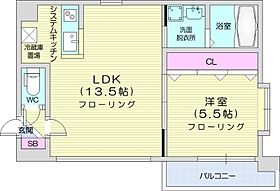 ヒルズパークサイド116  ｜ 北海道札幌市中央区南十一条西6丁目1-26（賃貸マンション1LDK・2階・40.28㎡） その2