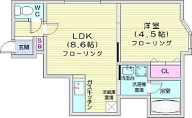 セントニア919A  ｜ 北海道札幌市中央区北九条西19丁目35-46（賃貸アパート1LDK・3階・33.24㎡） その2