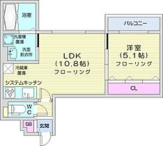 グランメール・シャリテ  ｜ 北海道札幌市豊平区中の島二条10丁目（賃貸マンション1LDK・2階・40.25㎡） その2