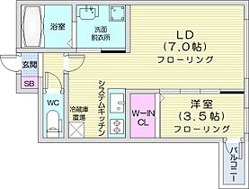 Court　Tiara  ｜ 北海道札幌市豊平区西岡四条8丁目（賃貸マンション1LDK・2階・30.38㎡） その2