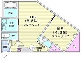 シティレジデンス宮の沢  ｜ 北海道札幌市西区宮の沢一条3丁目（賃貸マンション1LDK・3階・32.65㎡） その2