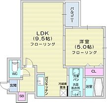 北海道札幌市北区新琴似十一条1丁目（賃貸マンション1LDK・1階・34.40㎡） その2