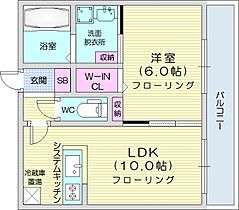 AXIS-FA苗穂  ｜ 北海道札幌市東区苗穂町3丁目（賃貸マンション1LDK・2階・35.78㎡） その2