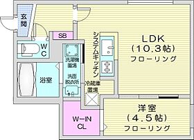 Mフラット  ｜ 北海道札幌市豊平区月寒西一条6丁目（賃貸マンション1LDK・2階・35.45㎡） その2