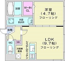 FUTABASQUAREN21  ｜ 北海道札幌市東区北二十一条東1丁目（賃貸マンション1LDK・3階・33.39㎡） その2