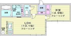 ステラ幌西  ｜ 北海道札幌市中央区南十一条西13丁目（賃貸マンション1LDK・4階・34.55㎡） その2