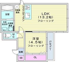 ピオネロ山鼻  ｜ 北海道札幌市中央区南十六条西12丁目（賃貸マンション1LDK・4階・40.79㎡） その2