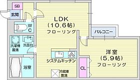 北海道札幌市北区北三十二条西4丁目（賃貸マンション1LDK・3階・38.76㎡） その2