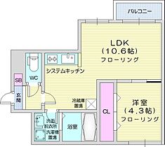 オルセー北17条  ｜ 北海道札幌市東区北十七条東3丁目（賃貸マンション1LDK・2階・33.14㎡） その2