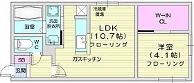 北海道札幌市東区北四十二条東15丁目（賃貸マンション1LDK・5階・35.28㎡） その2