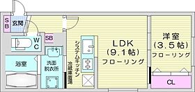 北海道札幌市手稲区前田二条11丁目（賃貸マンション1LDK・2階・30.02㎡） その2