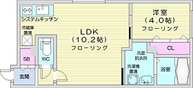 Saliente Yamahana  ｜ 北海道札幌市中央区南二十条西8丁目（賃貸マンション1LDK・3階・33.58㎡） その2