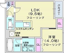 アズールVI  ｜ 北海道札幌市中央区大通西17丁目（賃貸マンション1LDK・4階・31.92㎡） その2