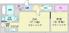 （仮称）アイアールK-5  ｜ 北海道札幌市白石区菊水三条3丁目（賃貸マンション1DK・1階・27.20㎡） その2