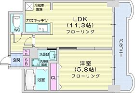 ティアラ中島公園ウエストサイド  ｜ 北海道札幌市中央区南十一条西6丁目（賃貸マンション1LDK・12階・39.07㎡） その2