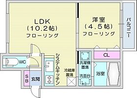 フィオラノセレッソ  ｜ 北海道札幌市中央区南四条西20丁目（賃貸マンション1LDK・3階・33.45㎡） その2