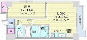 Courtyard  ｜ 北海道札幌市中央区南七条西6丁目（賃貸マンション1LDK・9階・42.40㎡） その2