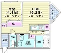 北海道札幌市北区北二十六条西2丁目（賃貸マンション1LDK・2階・34.22㎡） その2