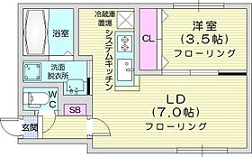 M.aLTo Primo  ｜ 北海道札幌市西区西町南15丁目（賃貸マンション1LDK・3階・30.65㎡） その2