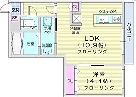 Le　Ciel学園前  ｜ 北海道札幌市豊平区水車町6丁目（賃貸マンション1LDK・4階・35.07㎡） その2