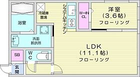 GRACIAS南郷  ｜ 北海道札幌市白石区本郷通6丁目北（賃貸マンション1LDK・2階・35.16㎡） その2