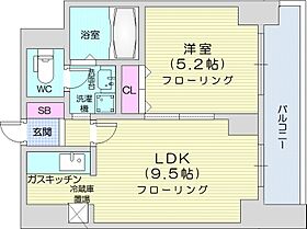 Treasure Court A  ｜ 北海道札幌市中央区南五条西10丁目（賃貸マンション1LDK・8階・33.60㎡） その2