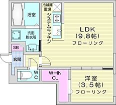 SERAM北9条  ｜ 北海道札幌市東区北九条東2丁目（賃貸マンション1LDK・3階・31.53㎡） その2