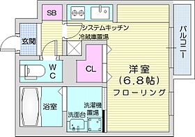 北海道札幌市北区麻生町2丁目（賃貸マンション1R・4階・20.21㎡） その2