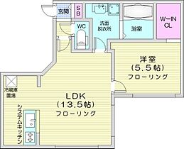 北海道札幌市中央区南五条西18丁目（賃貸マンション1LDK・3階・43.67㎡） その2